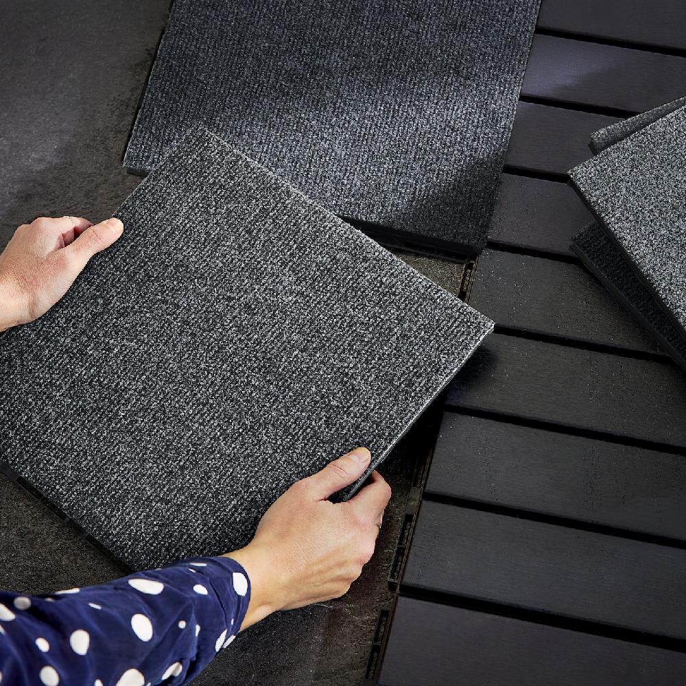 IKEA RUNNEN Bodenrost/außen textil dunkelgrau 0.81 m² Letzte 2 Tage