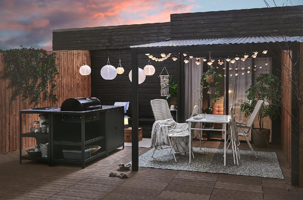IKEA UTLÄNGAN Bodenrost/außen braun 0.90 m² Letzter Tag