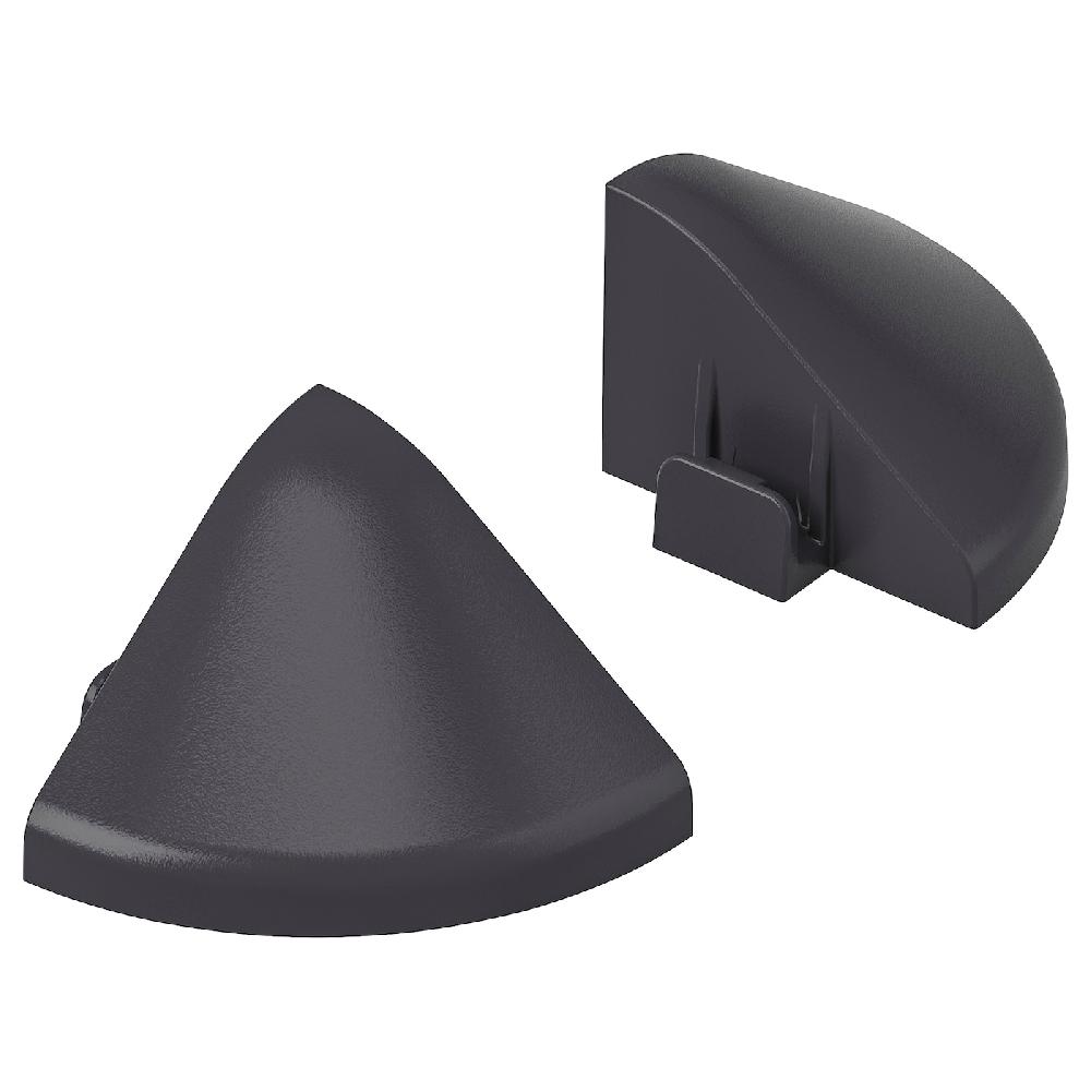 IKEA RUNNEN Eckverbinder für Kantenleiste/außen dunkelgrau Zeitbegrenzte Promotion