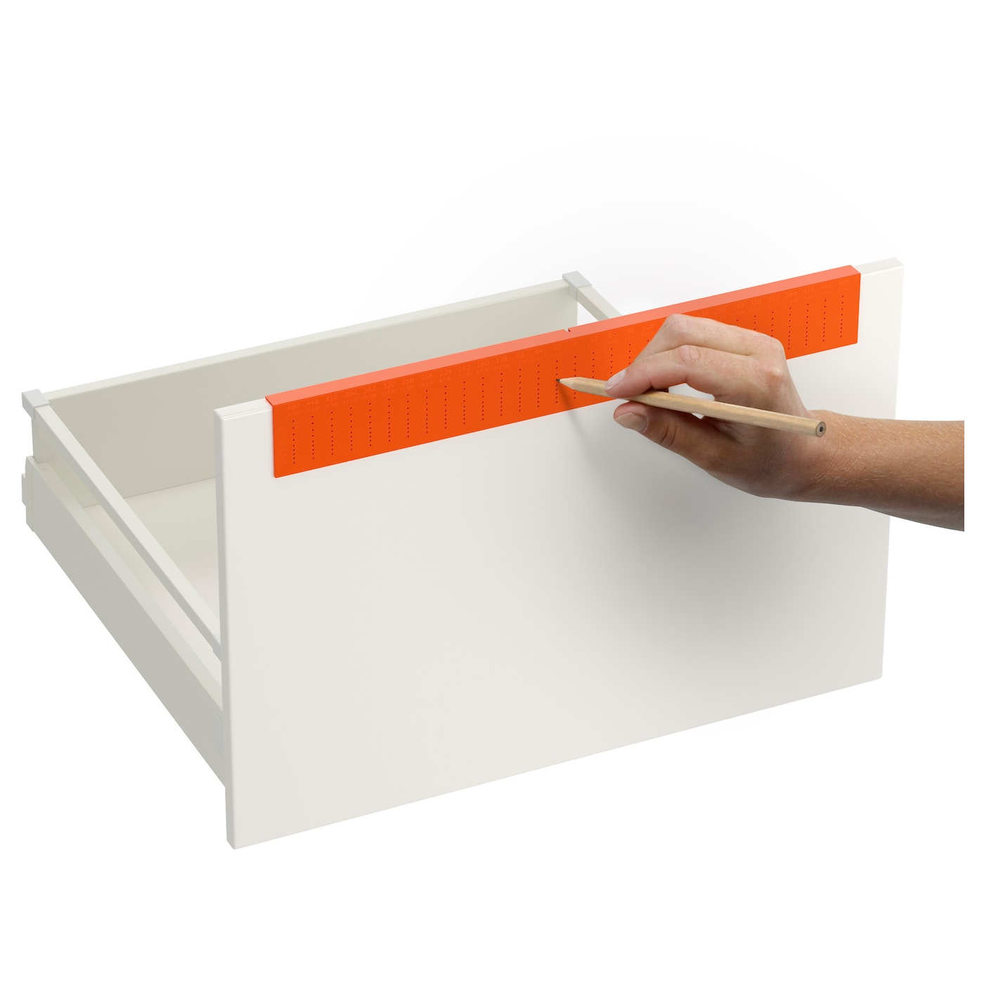 IKEA FIXA Bohrschablone orange Sonderangebot der Fabrik