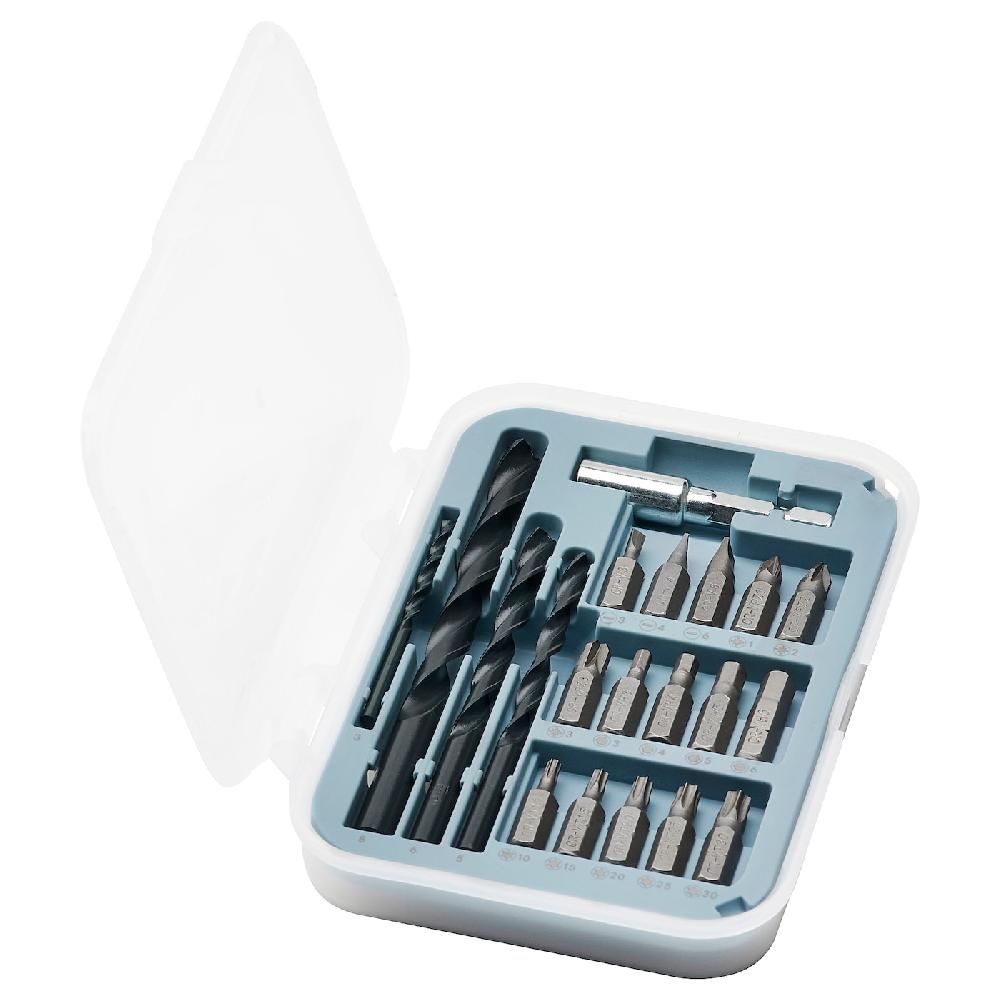 IKEA TRIXIG Schraubendr.-Einsät.+Bohrer 20-tlg