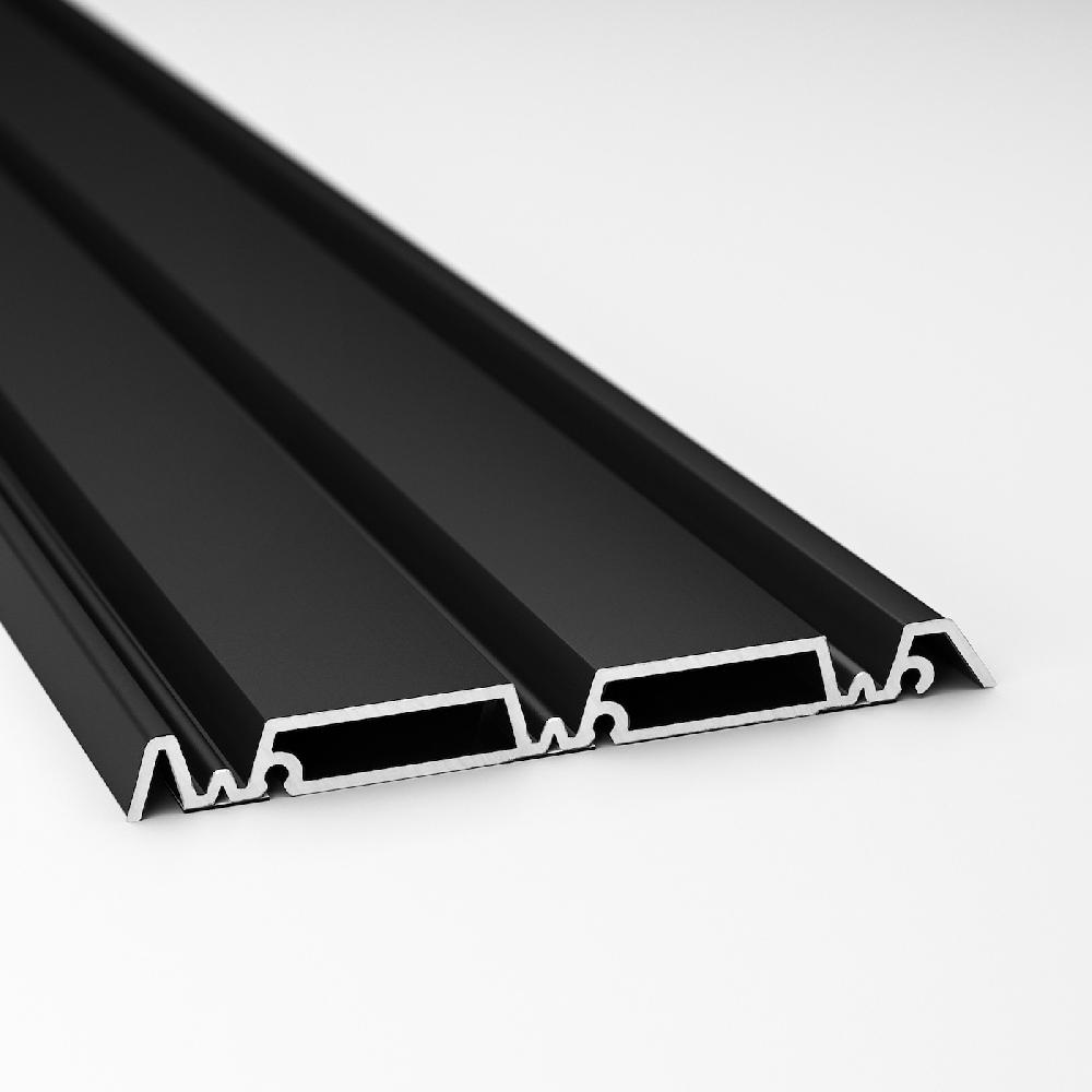 IKEA SKYTTA Schiene für Rahmen f Schiebetür 3-läufig schwarz Fabrikverkauf
