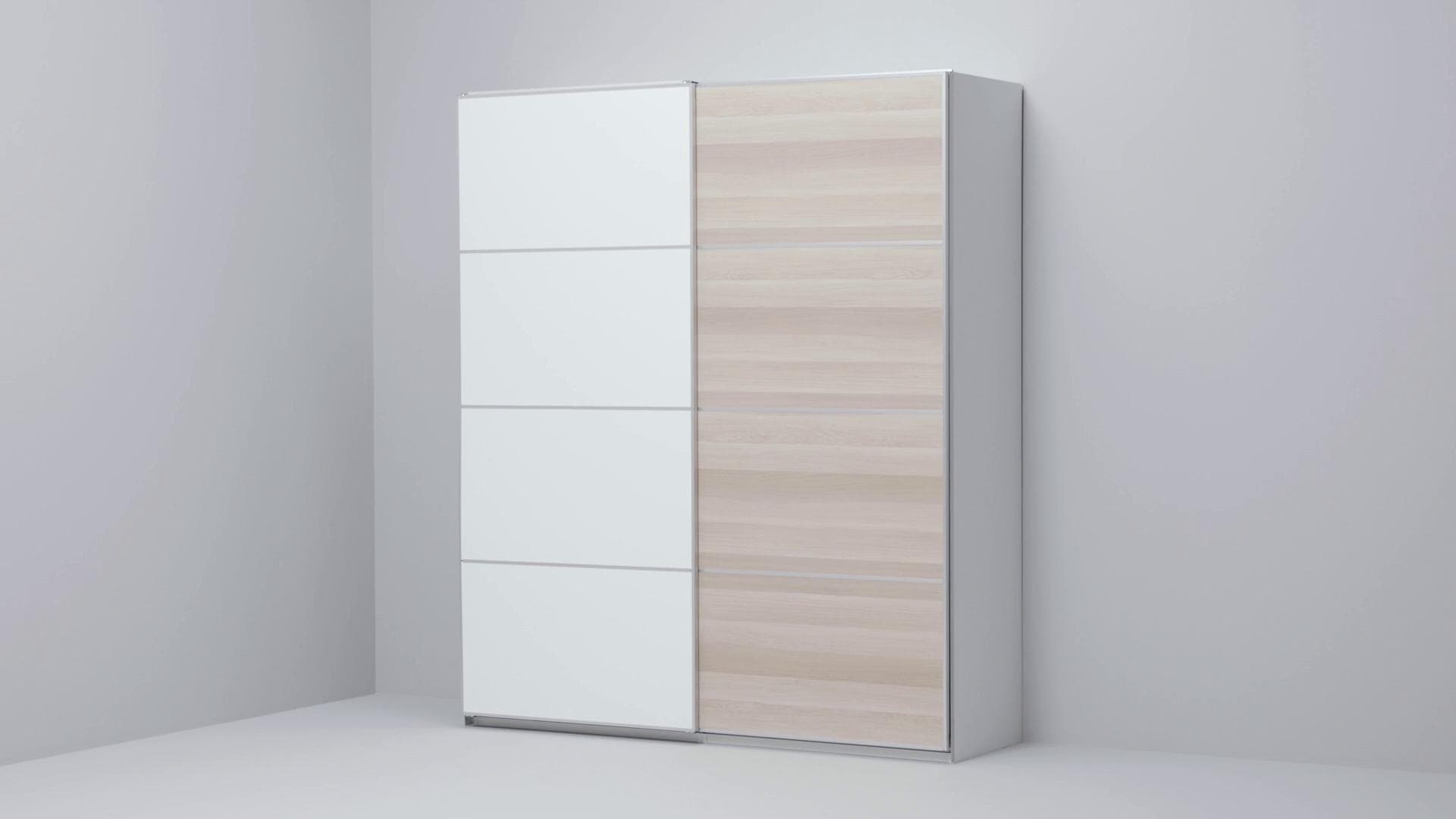 IKEA MEHAMN 4 Paneele f Schiebetürrahmen Eicheneff wlas/weiß 100x236 cm Großer Ausverkauf