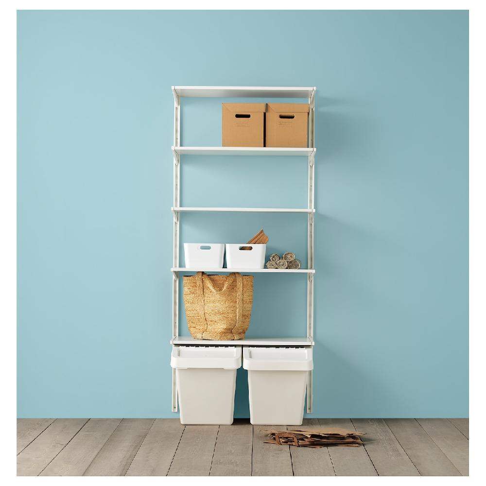 IKEA PAPPIS Box mit Deckel braun 25x34x26 cm Online Shopping