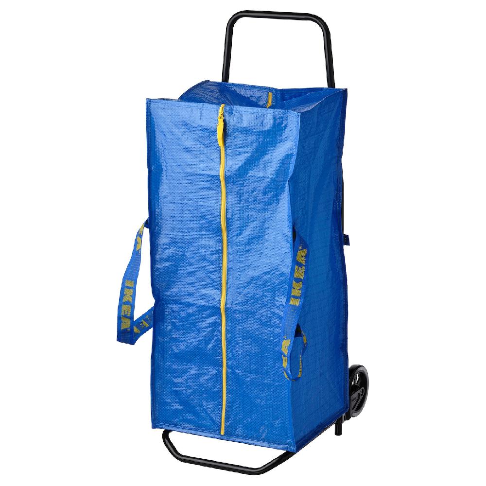 IKEA RULLEBÖR / FRAKTA Karre mit Tasche schwarz/blau