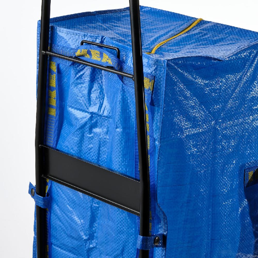 IKEA RULLEBÖR / FRAKTA Karre mit Tasche schwarz/blau Preisnachlass