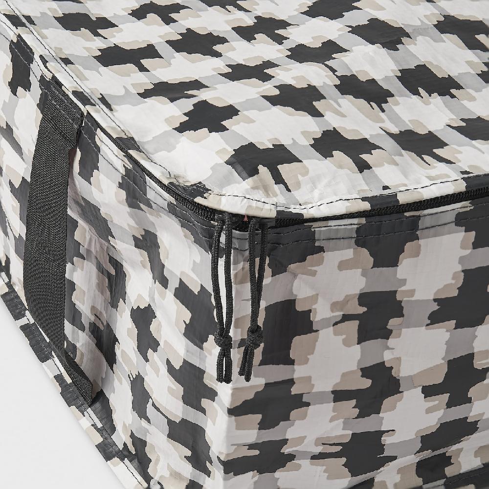 IKEA SÄCKKÄRRA Tasche weiß/bunt 55x49x19 cm Lagerräumung