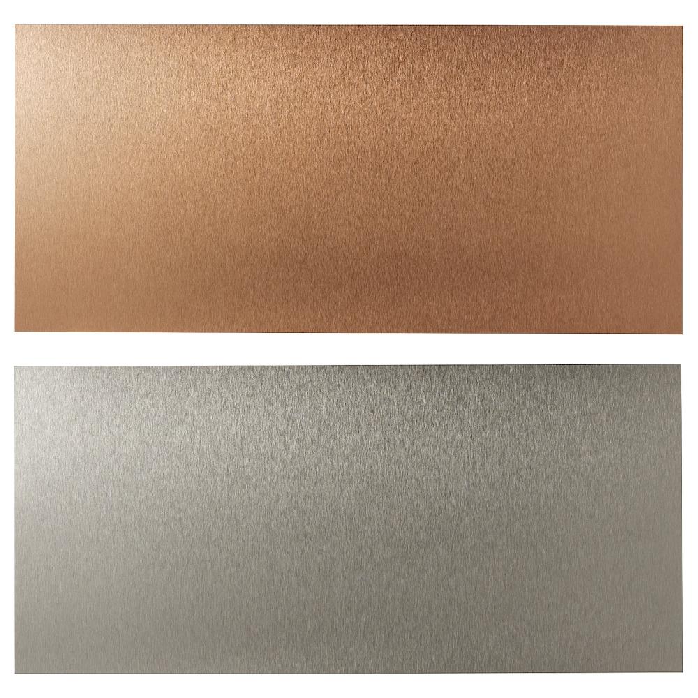 IKEA LYSEKIL Wandpaneel doppelseitig Kupfereffekt gebürstet/Edelstahl 119.6x55 cm
