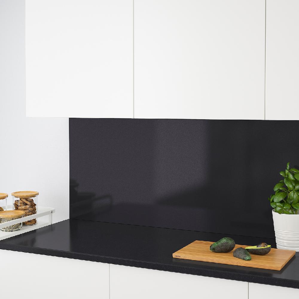 IKEA RÅHULT Wandpaneel maßgefertigt schwarz Steinmuster/Quarzkomposit 1 m²x1.2 cm Große Rabatte