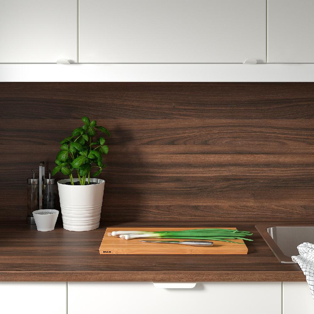 IKEA SIBBARP Wandpaneel maßgefertigt braun Nussbaumnachbildung/Laminat 1 m²x1.3 cm Bestseller
