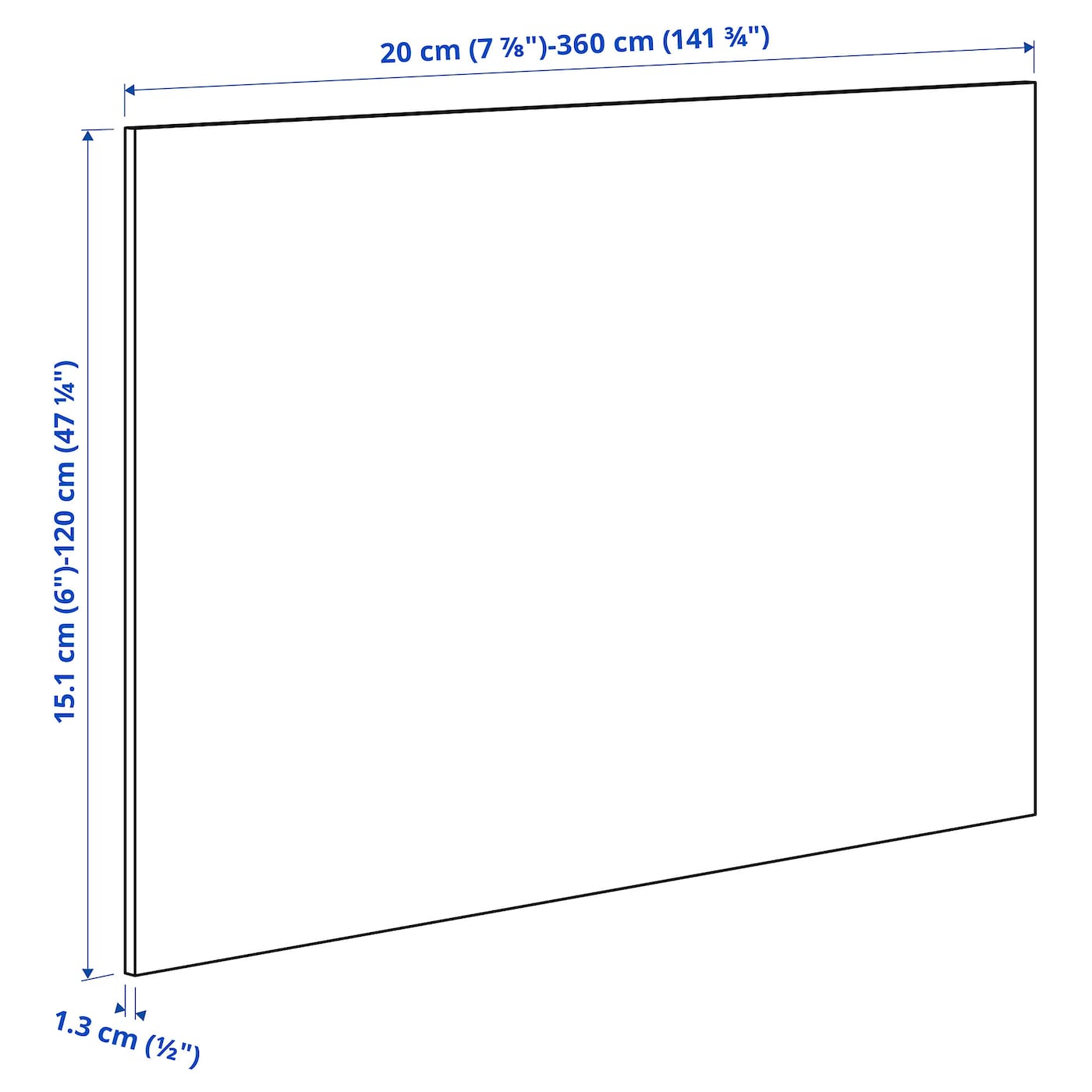 IKEA SIBBARP Wandpaneel maßgefertigt Eichenachbildung/Laminat 1 m²x1.3 cm Tiefpreis