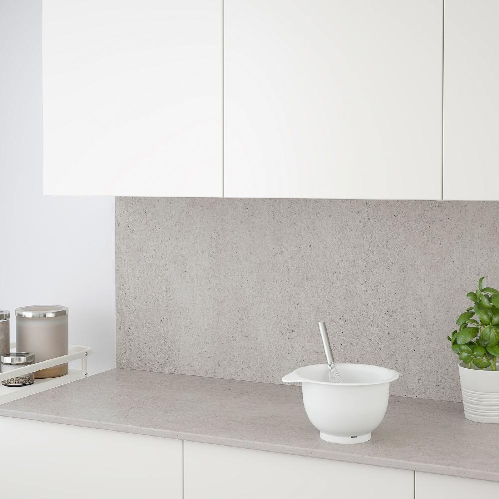 IKEA RUNSBÄCK Wandpaneel maßgefertigt Betonmuster matt/Porzellankomposit 1 m²x1.2 cm Super Sparpreis