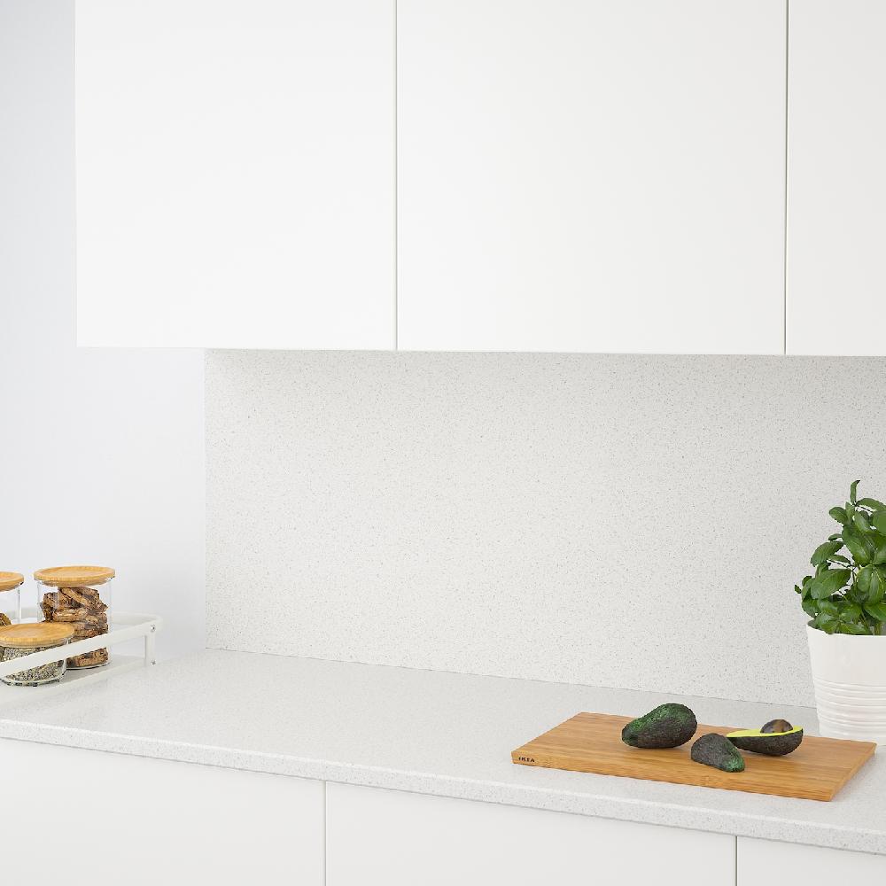 IKEA RÅHULT Wandpaneel maßgefertigt weiß Quarzmuster/Quarzkomposit 1 m²x1.2 cm Wochenangebot