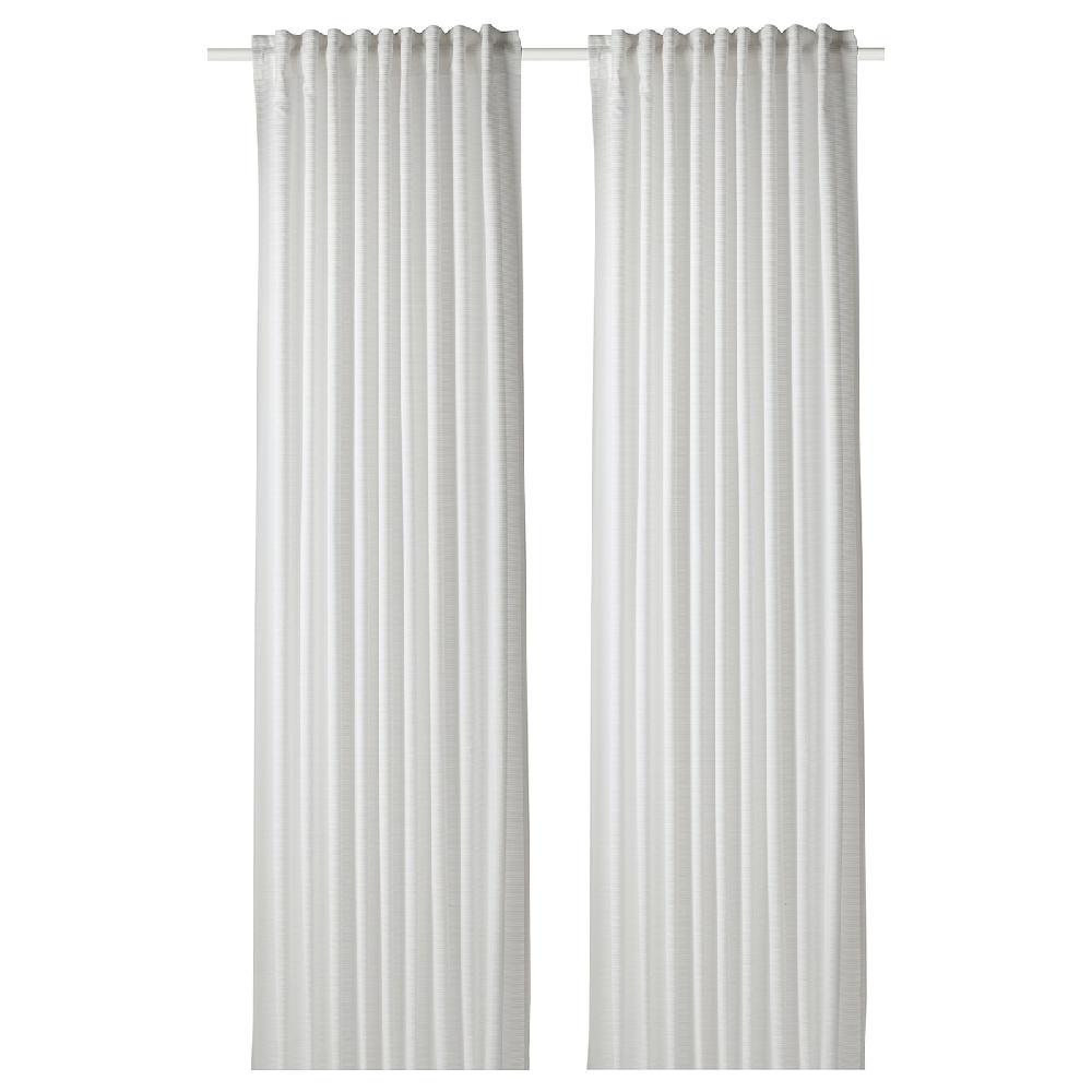 IKEA GUNNLAUG Gardine geräuschdämmend weiß 145x300 cm