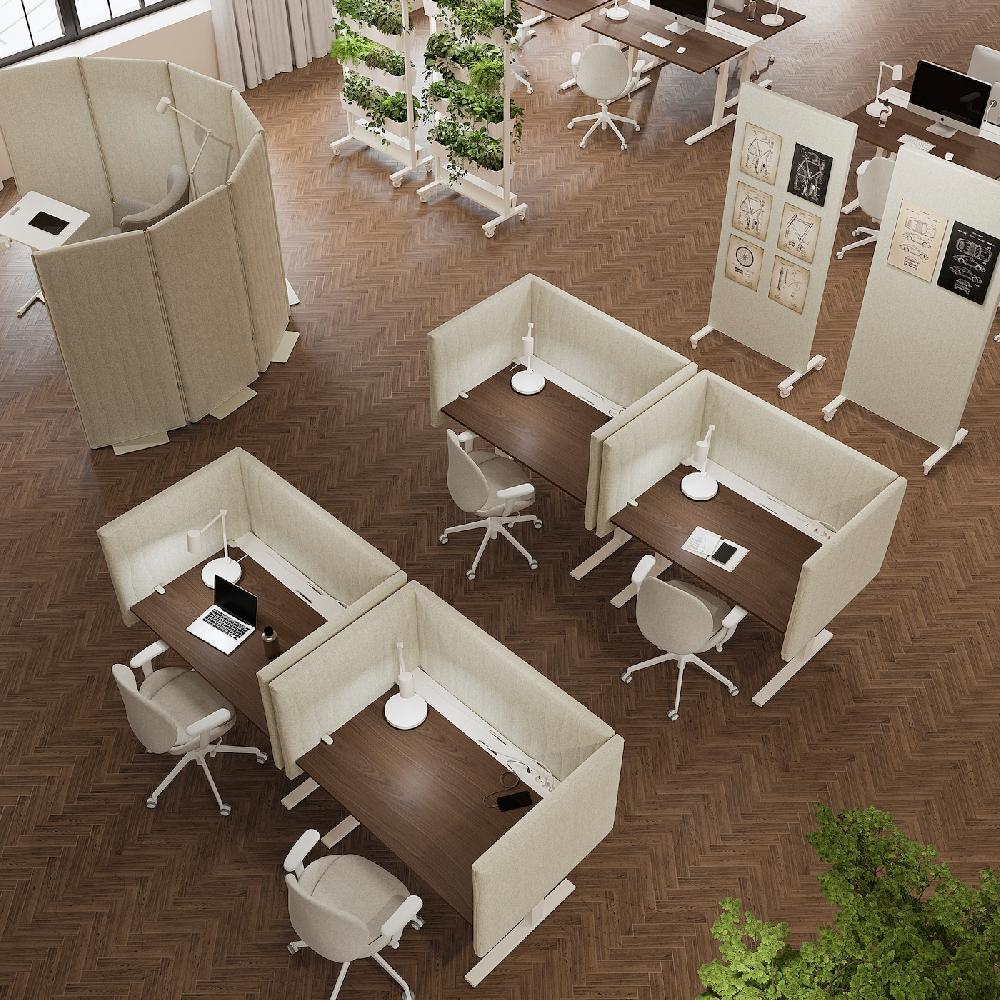 IKEA MITTZON Akustische Abschirmung Schreibtisch Gunnared beige 145x72 cm Bis zu 55% Rabatt