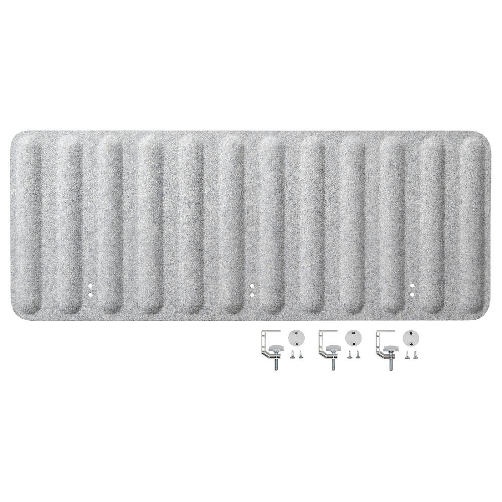 IKEA EILIF Abschirmung für Schreibtisch grau 120x48 cm