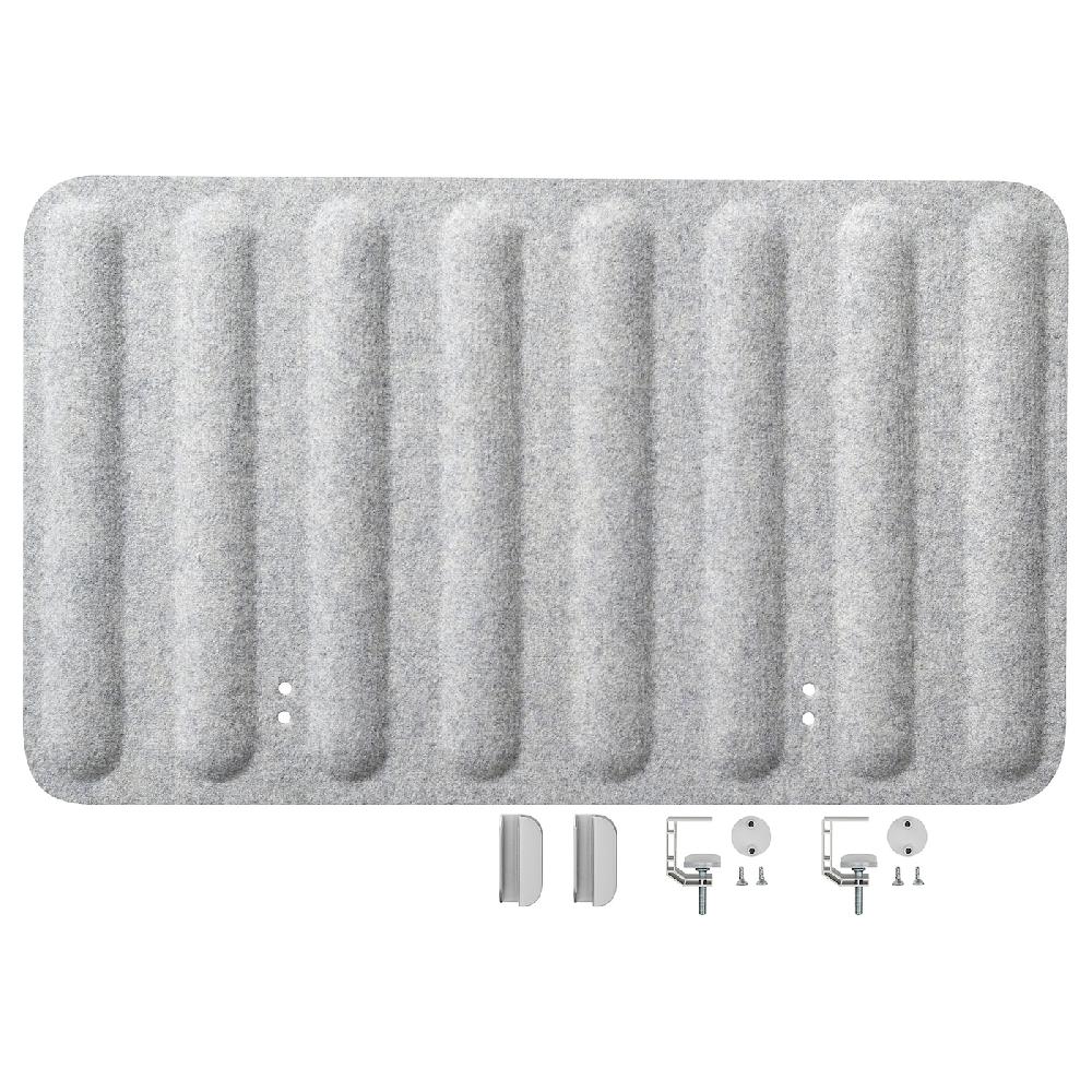 IKEA EILIF Abschirmung für Schreibtisch grau 80x48 cm