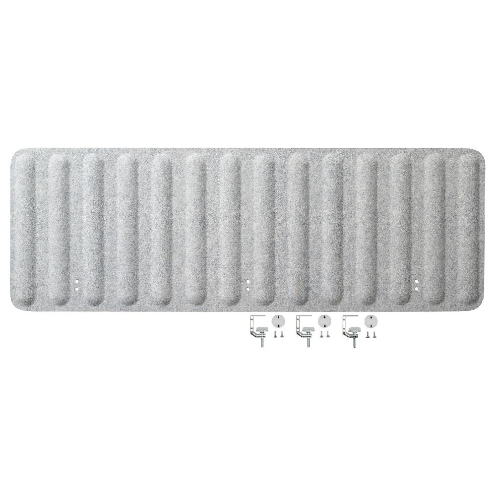 IKEA EILIF Abschirmung für Schreibtisch grau 140x48 cm