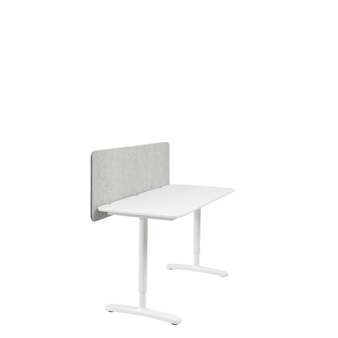 IKEA EILIF Abschirmung für Schreibtisch grau 140x48 cm Riesige Rabatte