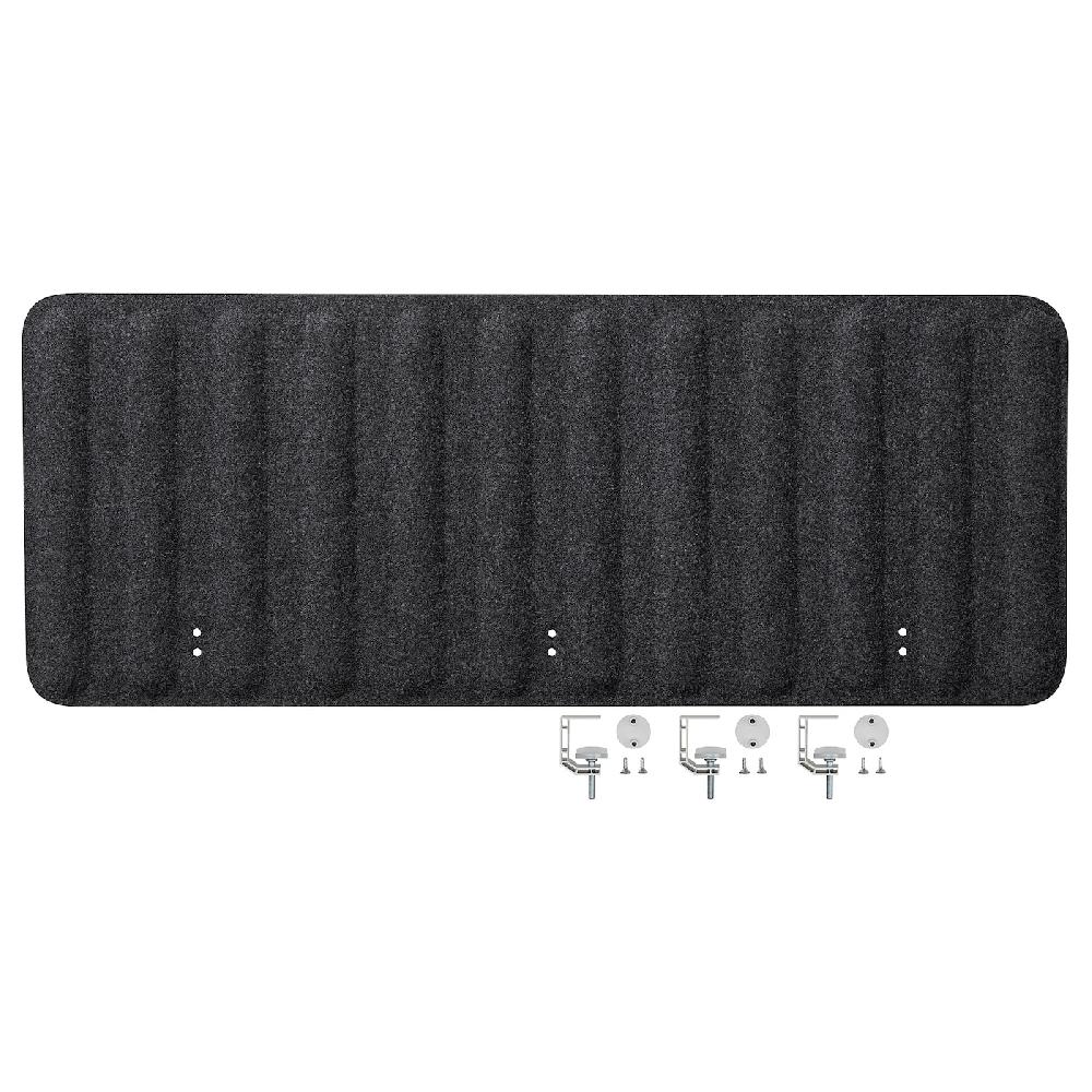 IKEA EILIF Abschirmung für Schreibtisch dunkelgrau 120x48 cm 50% Rabatt mit kostenlosem Versand