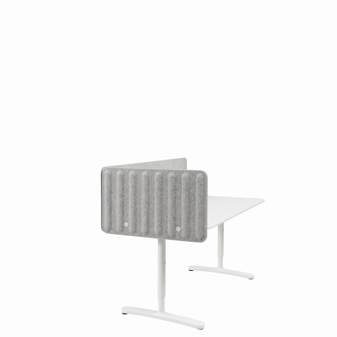 IKEA EILIF Abschirmung für Schreibtisch dunkelgrau 120x48 cm 50% Rabatt mit kostenlosem Versand