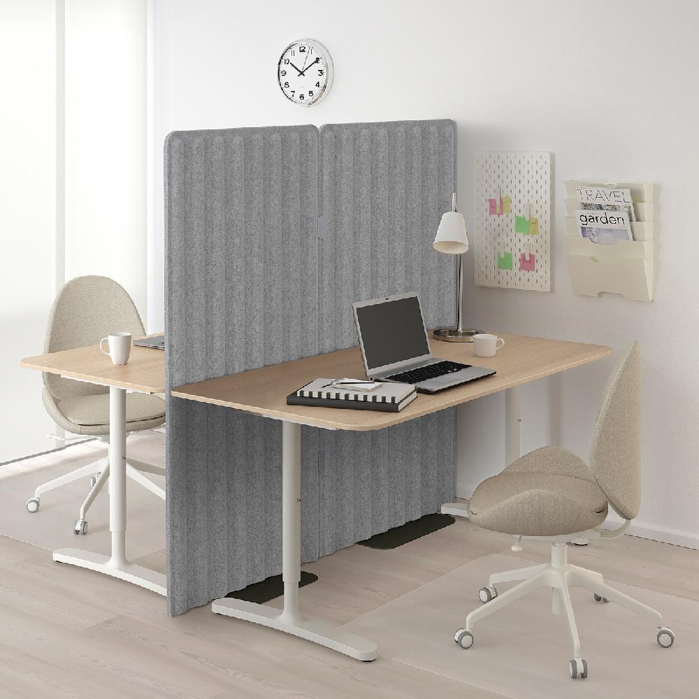 IKEA EILIF Abschirmung frei stehend grau/schwarz 80x150 cm Speichern exportieren