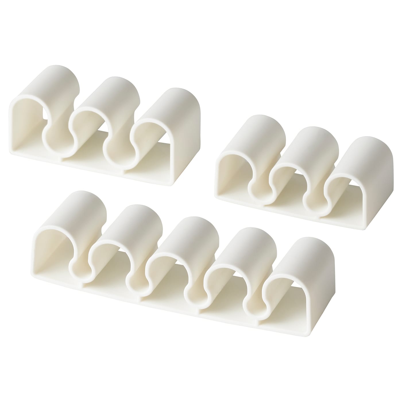 IKEA KALKSTUFF Kabelhalter 3er-Set weiß