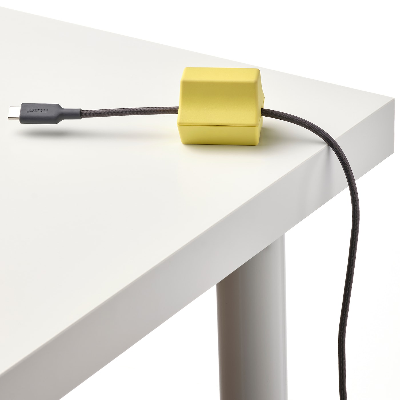 IKEA HAVSKÅL USB-Anker 2-tlg. schwarz/gelb 50% Rabatt für begrenzte Zeit