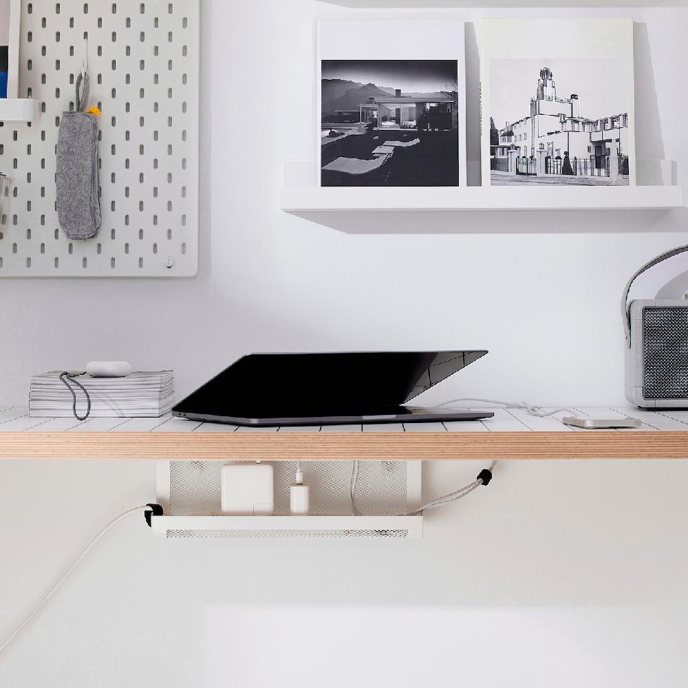 IKEA FÖRSÄSONG Kabelhalter weiß 38 cm 2025
