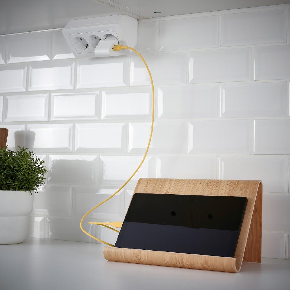 IKEA SITTBRUNN USB-A auf USB-C hellgelb 1 m Verkauf