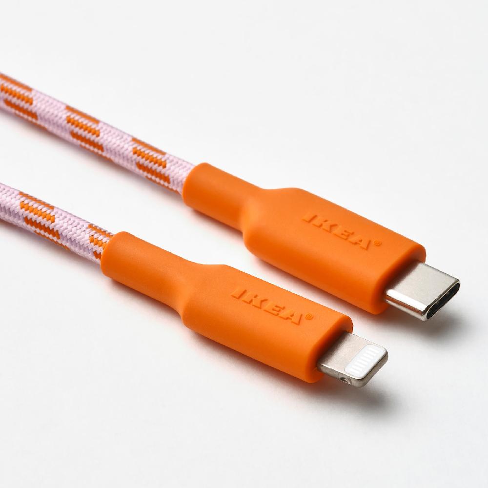 IKEA LILLHULT USB-C auf Lightning orange/rosa 1.5 m Angebote