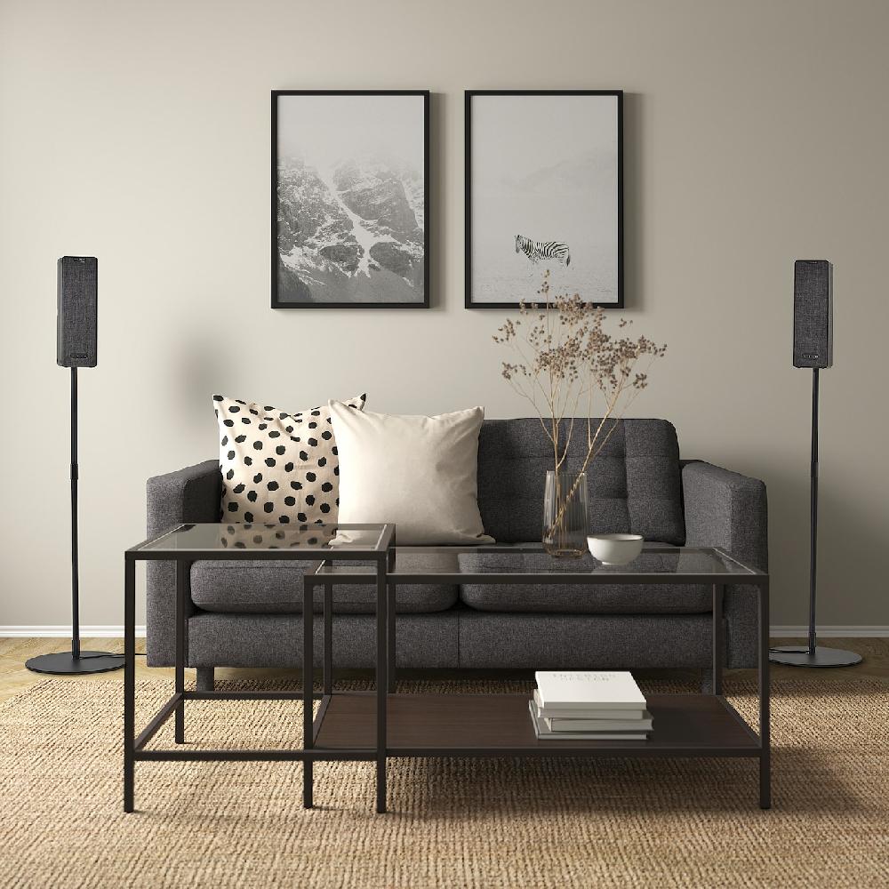 IKEA SYMFONISK Regal-WiFi-Speaker schwarz/2er-Set Generation 2 Günstiger Verkauf