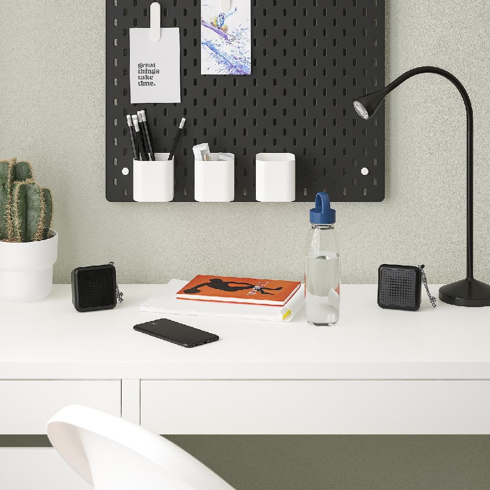 IKEA VAPPEBY Bluetooth-Lautsprecher schwarz/2er-Set wasserdicht Fabrikpreis