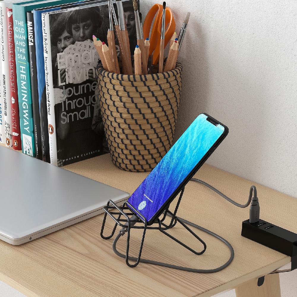 IKEA KRUBBET Mobiltelefonhalter schwarz Großer Ausverkauf