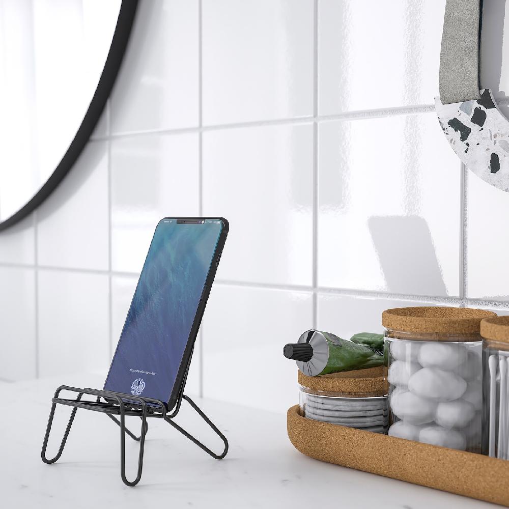 IKEA KRUBBET Mobiltelefonhalter schwarz Großer Ausverkauf