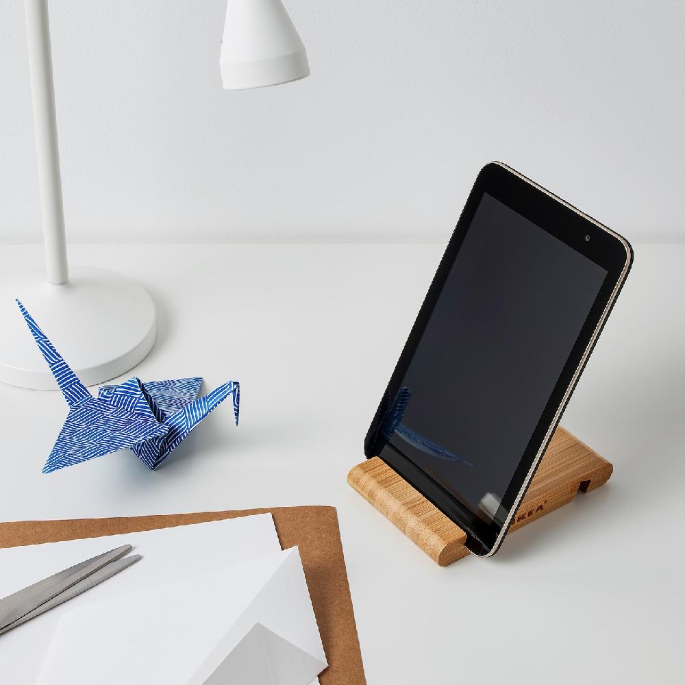 IKEA BERGENES Halter für Mobiltelefon/Tablet Bambus Flash Sale