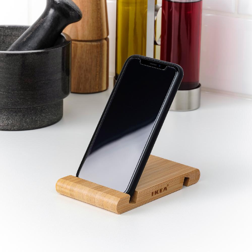 IKEA BERGENES Halter für Mobiltelefon/Tablet Bambus Flash Sale
