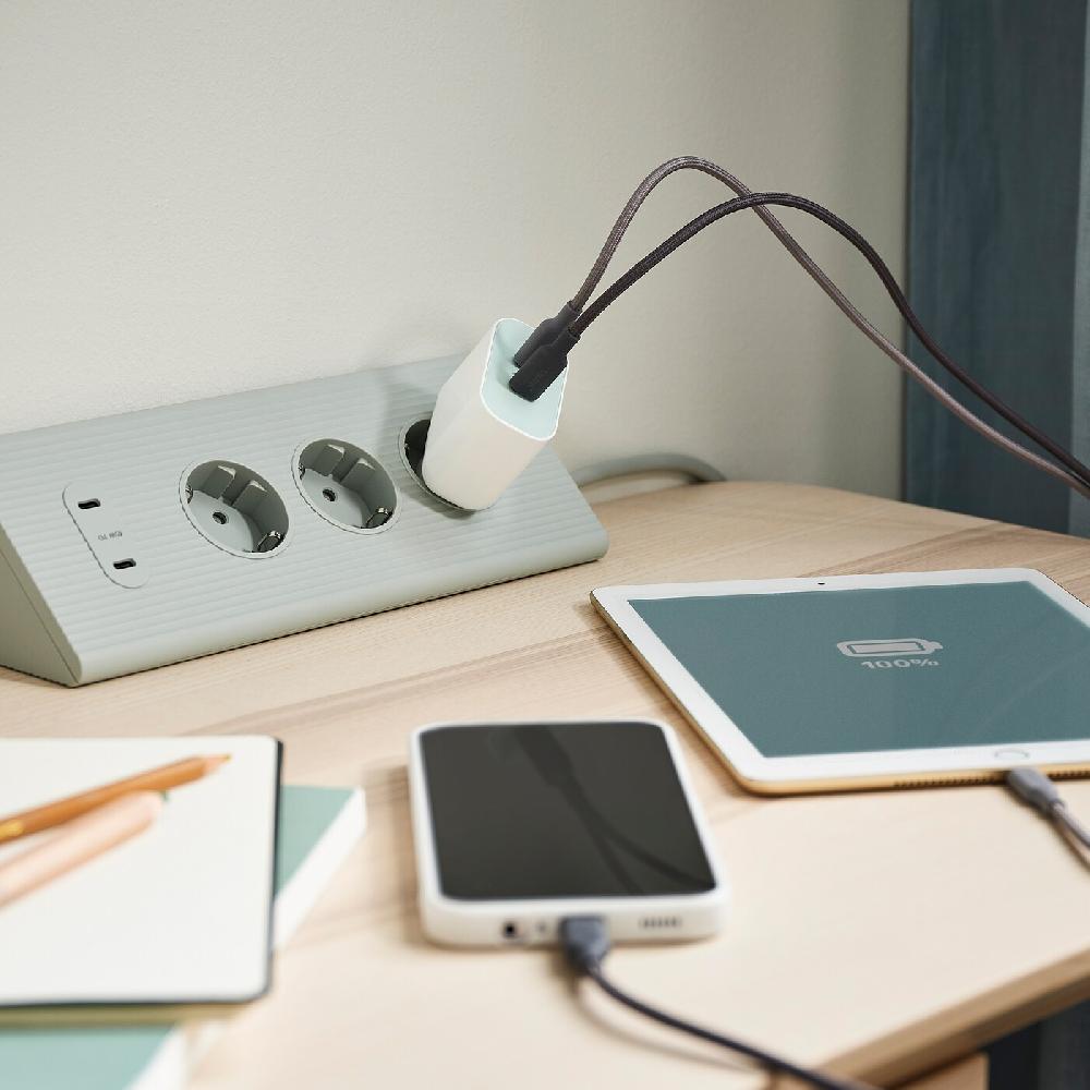 IKEA SJÖSS Ladegerät mit 2 USB-Ausgängen 45 W schnell laden Begrenztes Angebot