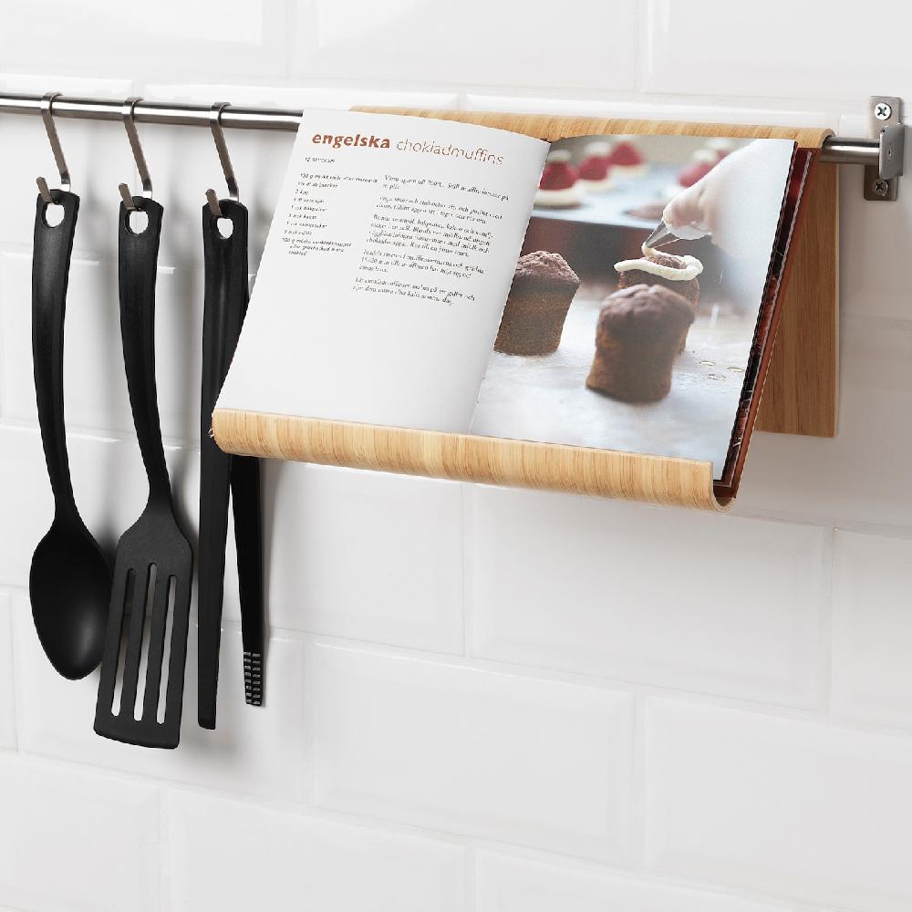 IKEA VIVALLA Tablet-Halter Bambusfurnier 26x17 cm Saisonschlussverkauf