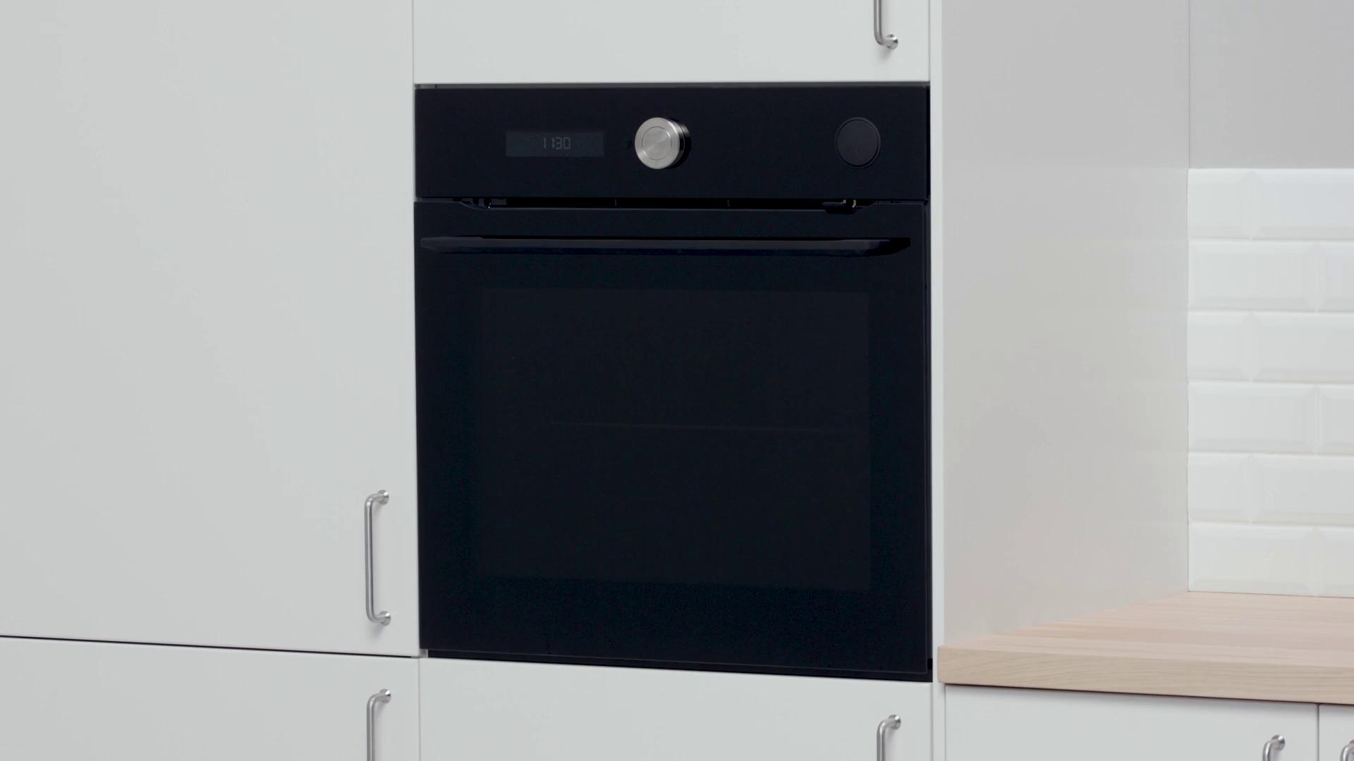 IKEA FINSMAKARE Heißluftofen Dampfgar- +Pyrolyse IKEA 700 schwarz Valentinstagsangebot