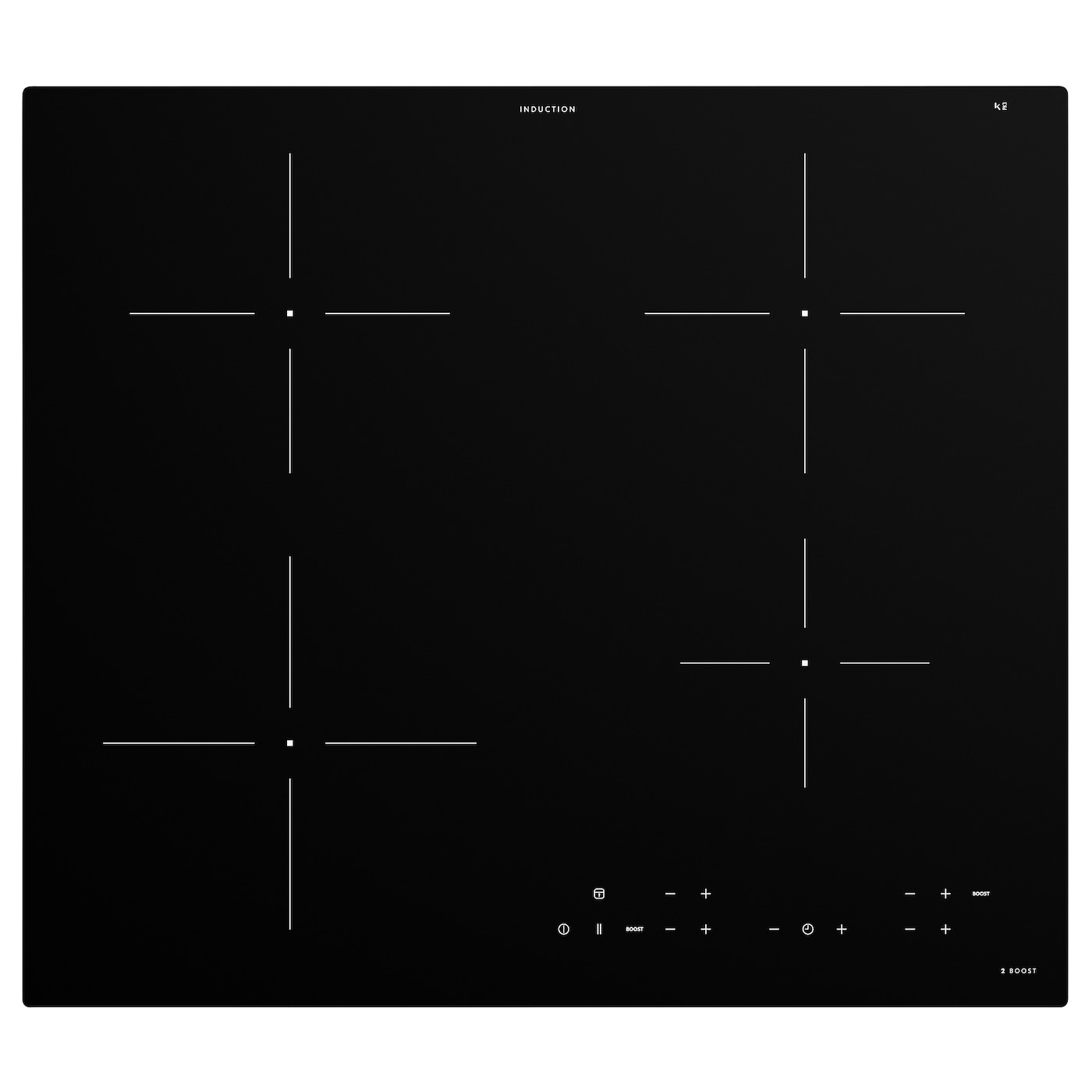 IKEA MATMÄSSIG Induktionskochfeld IKEA 300 schwarz 59 cm Lagerräumung