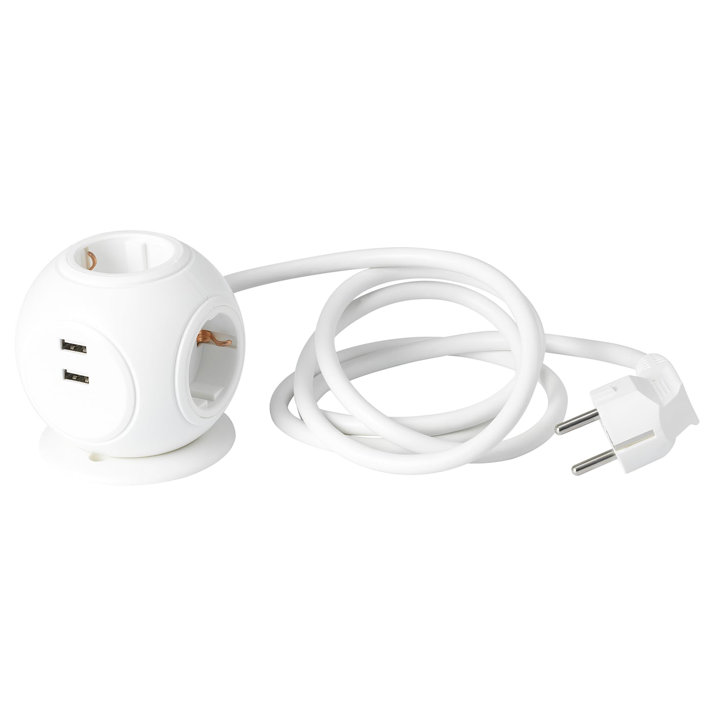 IKEA HAGSTA Dreifachsteckdose mit 2 USB-Anschl Clearance-Verkauf