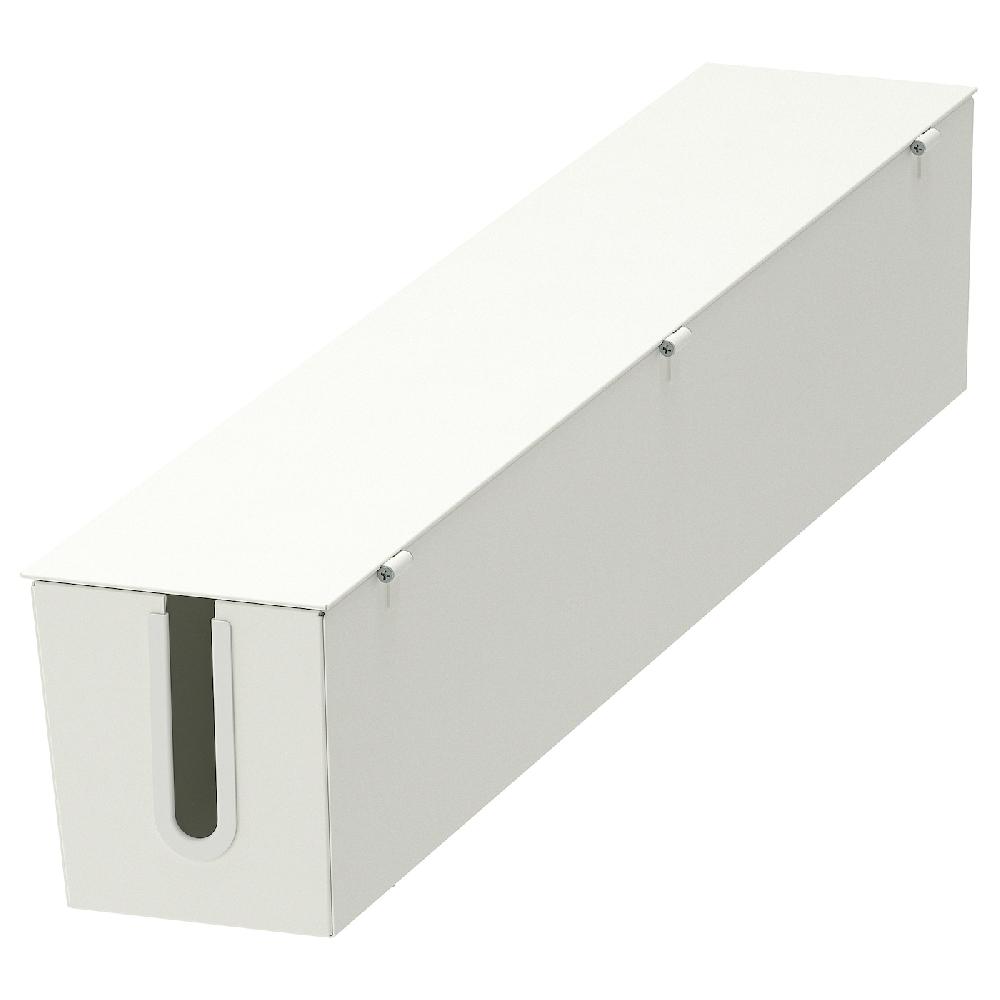 IKEA MITTZON Kabelaufbewahrung f Gestell+Rollen weiß 80x13 cm