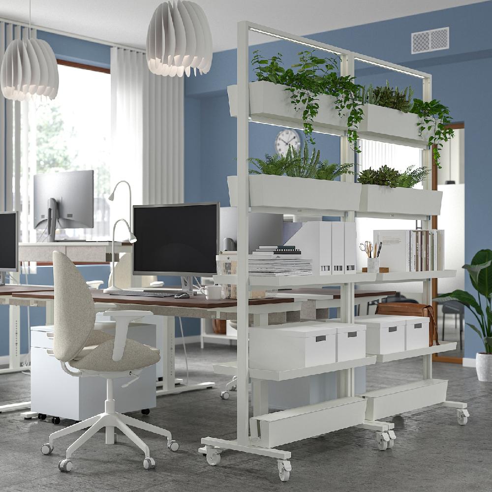IKEA MITTZON Kabelaufbewahrung f Gestell+Rollen weiß 80x13 cm Kostenloser Versand international