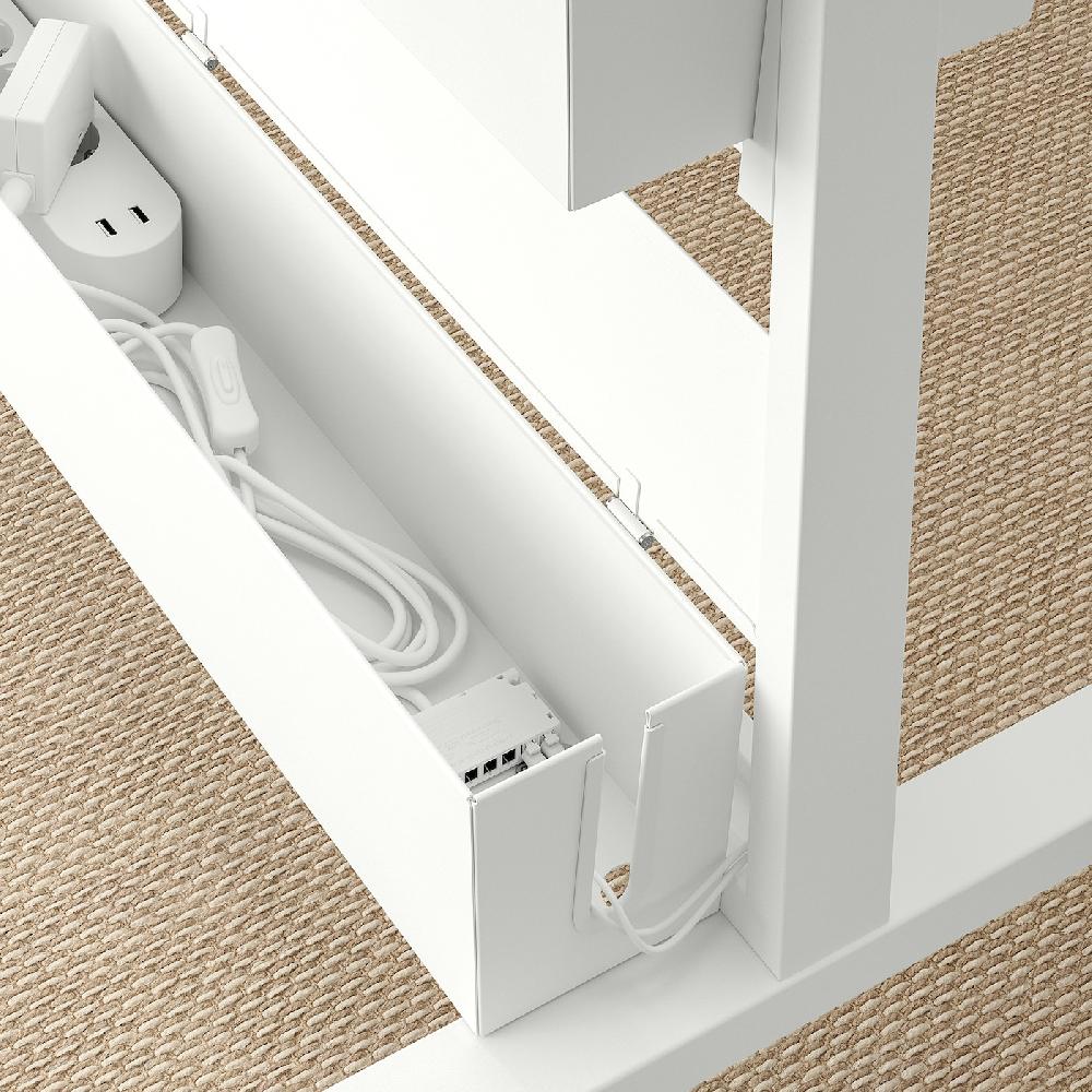 IKEA MITTZON Kabelaufbewahrung f Gestell+Rollen weiß 80x13 cm Kostenloser Versand international