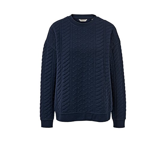 tchibo Sweatshirt mit Zopfmuster online bestellen bei Tchibo 670849 Outlet