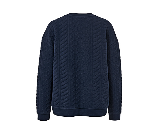 tchibo Sweatshirt mit Zopfmuster online bestellen bei Tchibo 670849 Outlet