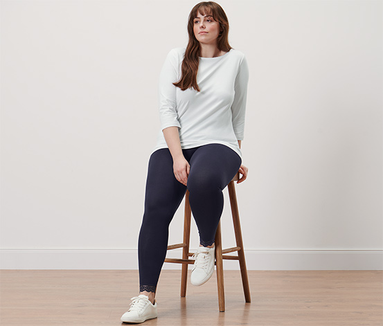 tchibo Leggings mit Spitzenborte online bestellen bei Tchibo 657434 Sonderangebote