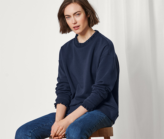 tchibo Sweatshirt mit Strickdetails online bestellen bei Tchibo 651067 Begrenzte Freigabe