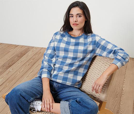 tchibo Kariertes Sweatshirt online bestellen bei Tchibo 664238